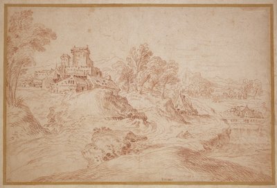 Kaleli manzara, 1716-18 by Jean Antoine Watteau