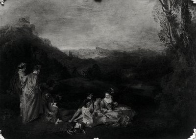 Peaceful Love, c.1718-19 (ayrıca bkz. 418315) by Jean Antoine Watteau