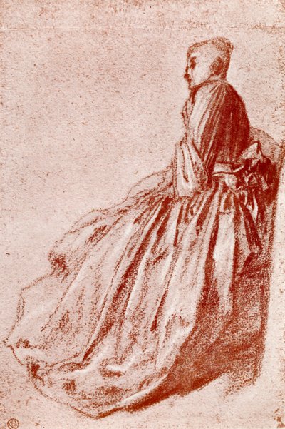 Genç bir kadının incelenmesi, 1913 by Jean Antoine Watteau