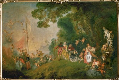 Cythere için Gemiye Biniş by Jean Antoine Watteau