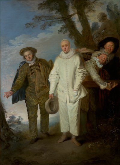 İtalyan Komedyenler, c.1720 by Jean Antoine Watteau