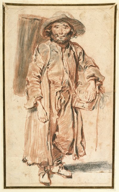 Eski Savoyard by Jean Antoine Watteau
