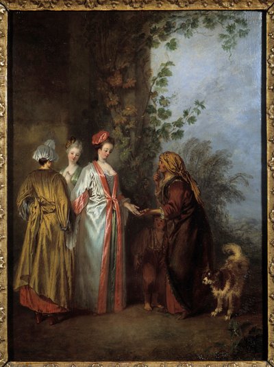 Falcı. Jean Antoine Watteau