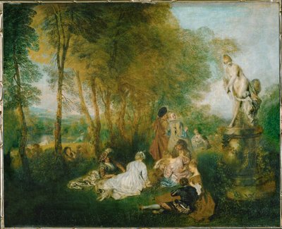 Aşk Partisi by Jean Antoine Watteau
