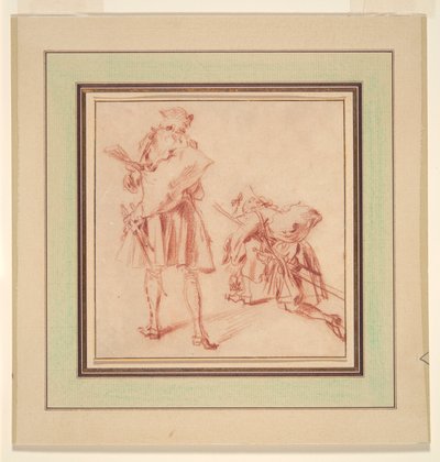 İki Acemi by Jean Antoine Watteau