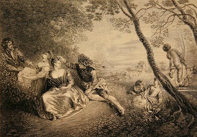 ಅಮ್ಯೂಸ್ಮೆಂಟ್ಸ್ ಚಾಂಪೆಟ್ರೆಸ್ ಟರ್ಕಿ by Jean Antoine Watteau