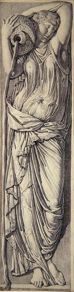 Bir Peri (kağıt üzerinde grafit) (çifti için bkz. 283230) by Jean Auguste Dominique Ingres