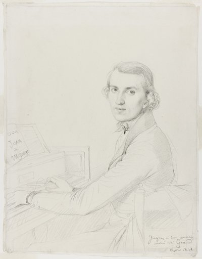 Charles Gounod, 1841 by Jean Auguste Dominique Ingres