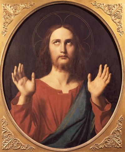 İsa, Jean Auguste Dominique Ingres (1780-1867), tuval üzerine yağlı boya, 80x66 cm. by Jean Auguste Dominique Ingres