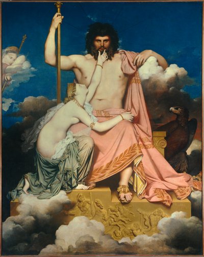Jüpiter ve Thetis Tablosu Jean Auguste Dominique Ingres (1780-1867) 1811 Güneş. 3.2x2.6 m Aix en Provence, Granet Müzesi by Jean Auguste Dominique Ingres