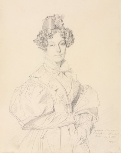 Madam Désiré Raoul-Rochette, 1830. by Jean Auguste Dominique Ingres