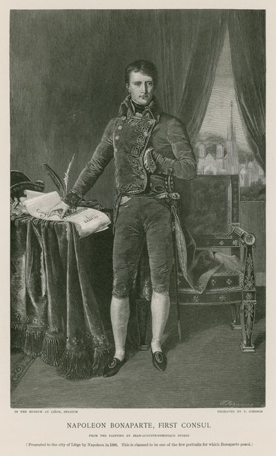 Napolyon Bonapart, Birinci Konsolos by Jean Auguste Dominique Ingres