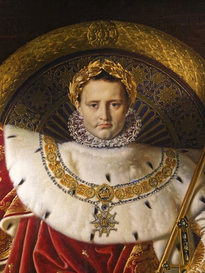 Napolyon I İmparatorluk tahtında by Jean Auguste Dominique Ingres