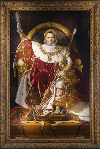 Napolyon I İmparatorluk tahtında, 1806 by Jean Auguste Dominique Ingres