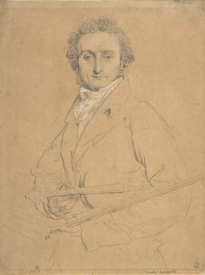 Niccolò Paganini 1784-1840, yaklaşık. 1830. by Jean Auguste Dominique Ingres