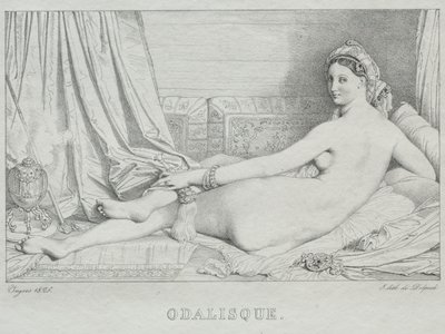 Odalık, 1825. by Jean Auguste Dominique Ingres