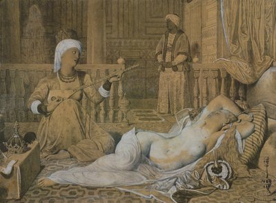 Bir Köleyle Odalık, 1858 by Jean Auguste Dominique Ingres