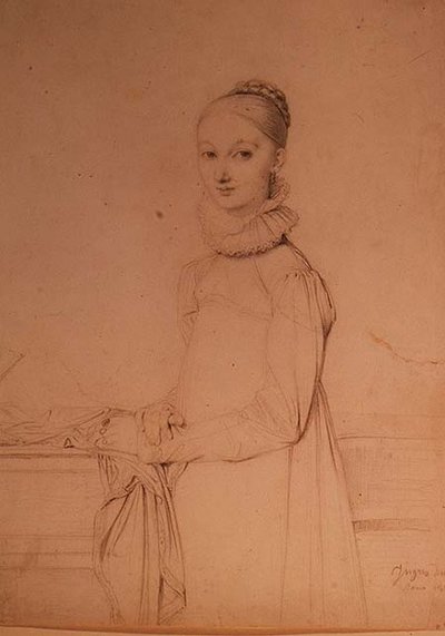 Genç Bir Kızın Portresi by Jean Auguste Dominique Ingres