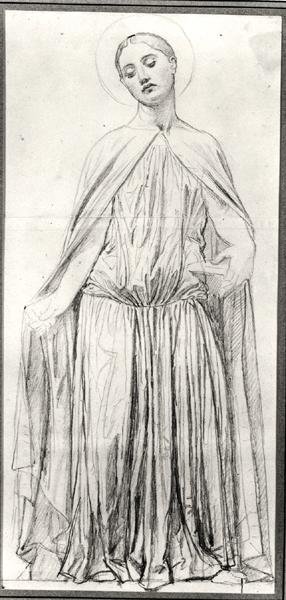 Adelaide, 1842 (grafit) by Jean Auguste Dominique Ingres