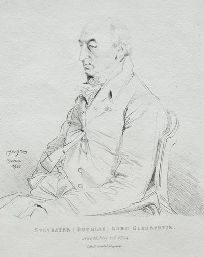 Sylvester Lord Glenbervie, 1815. by Jean Auguste Dominique Ingres