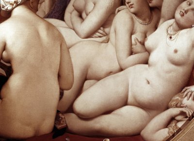Türk hamamı, detay (1862, ahşap üzerine yağlı boya) by Jean Auguste Dominique Ingres