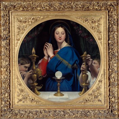 Bakire ev sahibine tapıyor. Jean Auguste Dominique Ingres