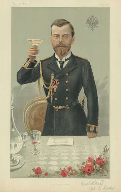 HIM The Czar Nicholas II KG (renkli taş) by Jean Baptiste (after) Guth