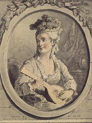 Madam Huet, gravür Gilles Demarteau by Jean Baptiste (after) Huet