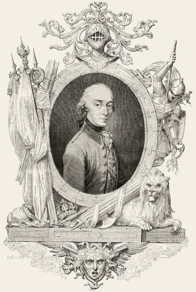 Charles XIV (1763-1844): Pannemaker tarafından oyulmuş İsveç ve Norveç ve Ponte Corvo Prensi kralı (gravür) by Jean Baptiste (after) Lienard