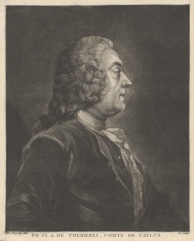 Doktora Cl. A. de Thubières, Caylus Kontu by Jean Baptiste André Gautier Dagoty