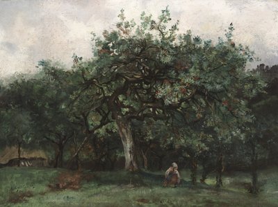 Küçük Kız ile Manzara by Jean Baptiste-Antoine Guillemet