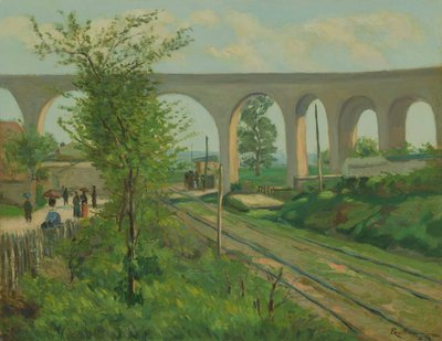 Sceaux Demiryolu Geçidindeki Arcueil Su Kemeri by Jean Baptiste Armand Guillaumin