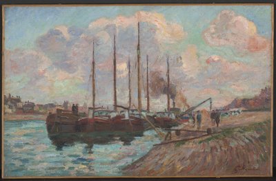 Austerlitz'deki Rıhtım (tuval üzerine yağlı boya) by Jean Baptiste Armand Guillaumin
