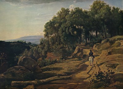 Volterra Yakınlarından Bir Görünüm, 1838 by Jean Baptiste Camille Corot