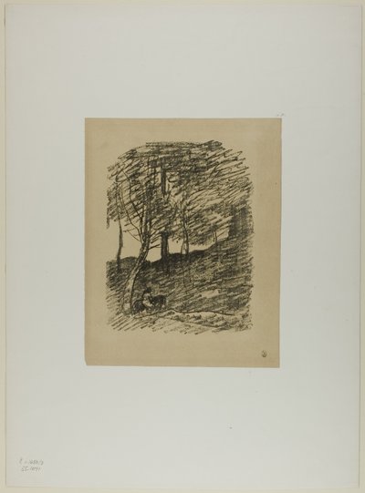 ağaçların altında by Jean-Baptiste-Camille Corot