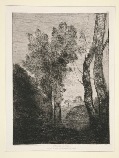 Environs de Rome (Roma Yakını) by Jean Baptiste Camille Corot