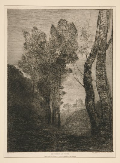 Environs de Rome (Roma Yakını) by Jean Baptiste Camille Corot