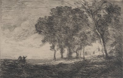 İtalyan Manzarası İtalyan Manzarası, yak. 1865. by Jean Baptiste Camille Corot