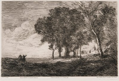 İtalyan Manzarası, c1865. by Jean Baptiste Camille Corot