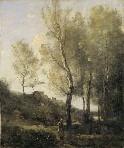Kavaklarla Peyzaj by Jean Baptiste Camille Corot