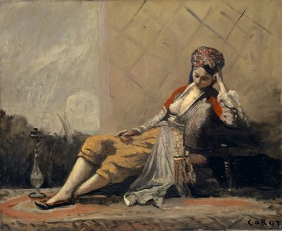 Odalık, 1871-73 by Jean Baptiste Camille Corot