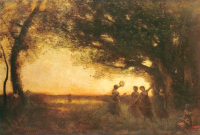 Akşam Zevkleri, 1875 by Jean Baptiste Camille Corot