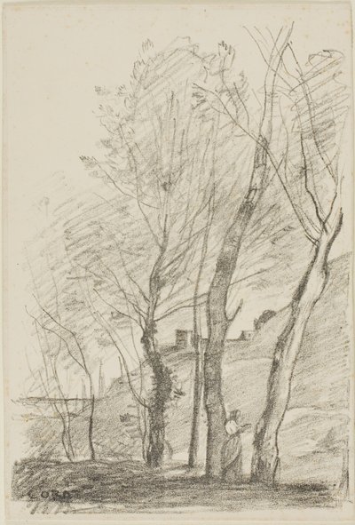 Ağaçların Altını Okumak by Jean Baptiste Camille Corot