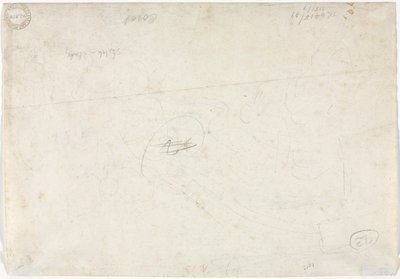Bir Manzara için Eskiz (tersi) by Jean Baptiste Camille Corot