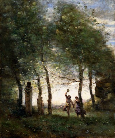 Küçük Bacchanle, 1874 by Jean Baptiste Camille Corot