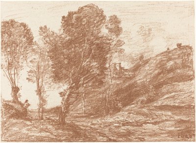 İtalya hatırası by Jean Baptiste Camille Corot