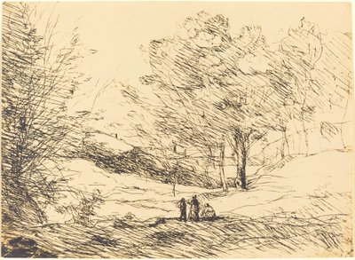 Maggiore Gölü Hatırası by Jean Baptiste Camille Corot