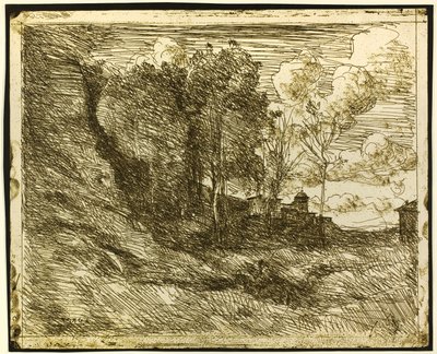 Ostia hatırası by Jean Baptiste Camille Corot