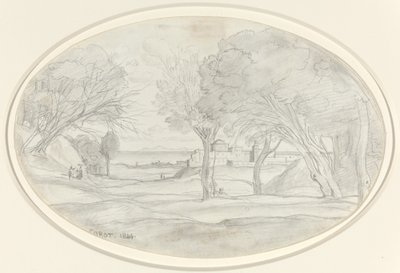Toskana hatırası, 1844. by Jean Baptiste Camille Corot