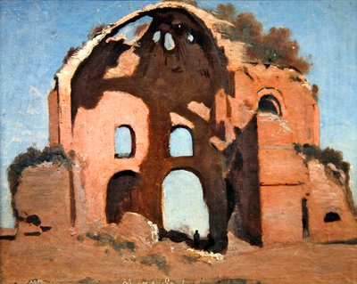 Minerva Medica Tapınağı, Roma by Jean Baptiste Camille Corot